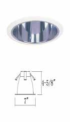 6" GU24 Recessed Trims RT609WH/A Albalite Lens Shower Trim with White Metal Ring Uses 11-27W GU24 Lamps Order Code: 79136 881/8" RT609WH/FL/P Fresnel Glass Lens with White Plastic Ring Uses 18-26W