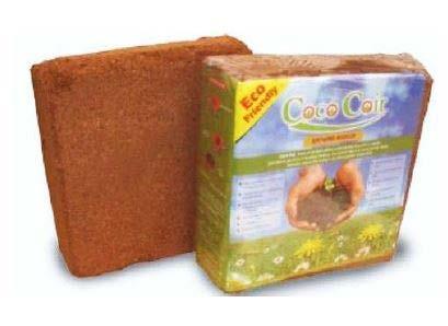 5 KG Coir Block Washed Coco Coir Peat Block Makes 2.