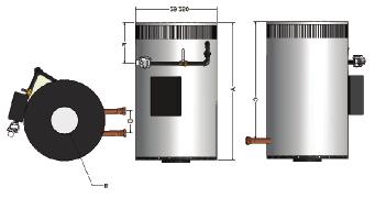 chamber Copper Tube Heat Exchanger which meets lead-free regulations Suitable for venting in low ceiling applications with use of power venter and low profile hood Efficiencies up to 83% Smartflame