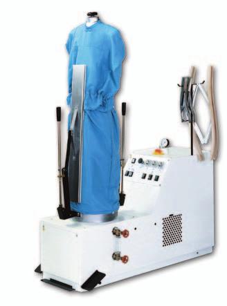 FINISHING EQUIPMENT IRONING TABLE TORNADO - Adjustable height of board - Built-in electric boiler - Vacuum heated and blowing board : SO version - Vacuum heated not blowing : NS