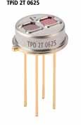 thermopile detectors for gas sensing THERMOPILE DETECTORS FOR GAS SENSING TPD 2T 625 Dual Channel Thermopile Gas sensing and monitoring High sensitivity TO-39 metal housing Thermistor included Two