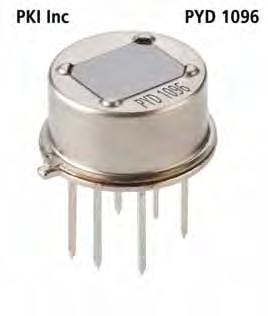 Pyroelectric detectors for motion SENSING Smart Detectors With ll Electronics Included To Make It Simple PYD 196 Dual-Element, Smart DigiPyro PYQ 146 Quad-Element, Smart DigiPyro Simple Motion