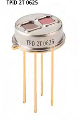 THERMOPILE DETECTORS FOR GS SENSING Thermopile Detectors For Measurement nd Gas Sensing TPD 2T 625 Dual-Channel Thermopile Relative Responsivity [%] Gas Sensing and Monitoring High Sensitivity TO-5