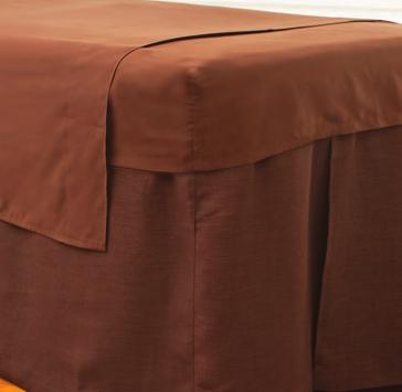 FLAT SHEET Draped over your client and under a quilted or spa blanket, this top sheet is made from our famously soft high performance fabric. Designed specifically for treatment tables.