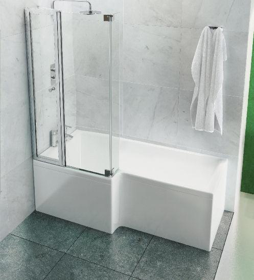 EcoSquare Shower bath 1700x850/700mm LH EcoSquare bath screen with access panel LH EcoSquare Front & End panel EcoSquare bath screen with access panel 820x1450mm LH (left hand) 397 RH (right