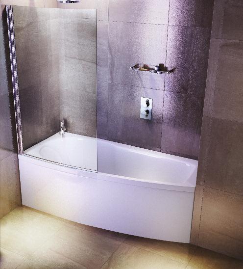 EcoCurve Shower bath 1700x750/440mm LH EcoCurve bath screen with access panel LH EcoCurve Front panel EcoCurve bath screen (reversible) 203 EcoCurve front bath