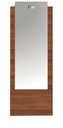 Short mirror 45x95cm & light Wood Finish 382 Gloss Finish 430