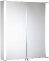 Metis Metis 51cm single door aluminium illuminated cabinet (W50.7xD14.2xH70.