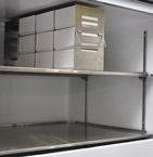 Optional Inventory Racking Adjustable side access rack that can accommodate both 2 and 3 boxes Drawer type racks for