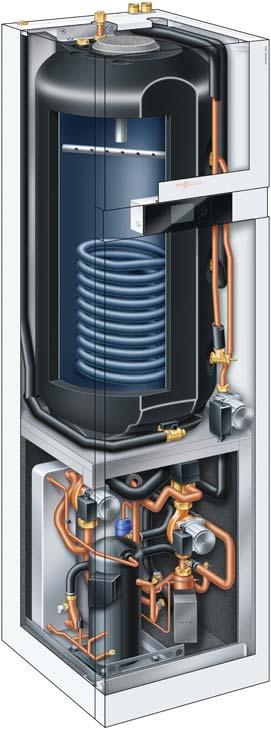 heat pump control unit 4 Integrated solar heat exchanger 5 Modulating cylinder loading pump 6