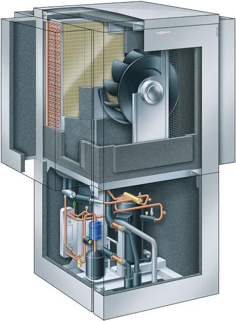 Evaporator 4 Radial fan 5 Electronic expansion valve 6 Heat exchanger