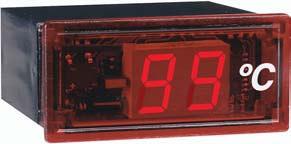 TI Indicator Low Cost, Two-Digit Display, ±1% Accuracy 1-5/32 [29] 63/64 [25] Monitor temperature with the Series TI Indicator.