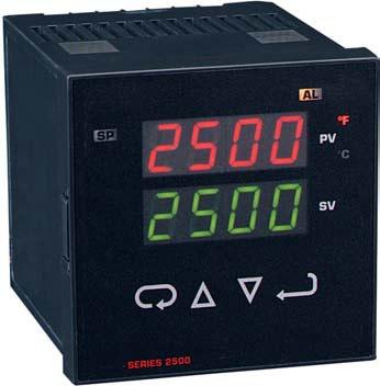 Features include on-off, time proportioning, proportional, PI, PD, or full PID control, programmable from the front panel, or use Self-Tune PID.