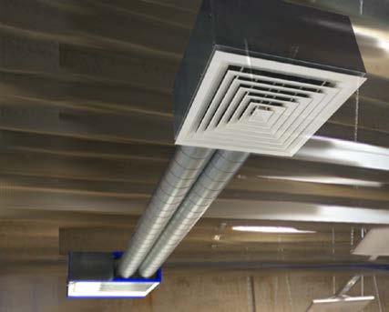 The HTM systems are designed to work in conjunction with natural ventilation and can be used in single sided or cross flow ventilation strategies.