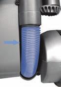 If a clog is visible near the diverter, the plastic cover may be removed to clear the clog by removing the 7 screws as shown in illustration 8b above. 2. Check the foot hose for clogs (2a).