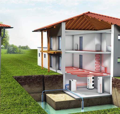 Water» Heating ratings from 7 to 91 kw Ground heat brine» Heating ratings from 5 to 72 kw If ground water is available at a reasonable depth and in sufficient quantity, one can reach the highest