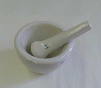 Mortar and pestle Used to