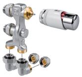 4 4 4 Connection Sets The order code of the connection set will be completed with the sleeve coupling code Set 26 Jaga Comap valve Universal valve set for connection to the wall or