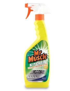 Est-eem Sanitiser Lift Spray Cleaner Mr Muscle Kitchen Kills bacteria and removes soiling from work surfaces floors and walls Unperfumed and non-tainting Ideal in kitchens 6 x 750ml SAN001 2 x 5