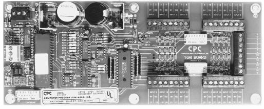 16AI Board 3 4 5 6 The 16AI Analog Input Board is a general purpose input board capable of receiving an input signal through any of 16 two-wire input connections.