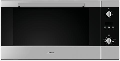 MODEL AO900X ELECTRIC OVENS 90CM BUILT-IN MAXIMUS SERIES ELECTRIC OVEN ELECTRIC OVEN 9 functions Programmable touch control oven timer 95 litre capacity Stainless steel and black glass Digital clock