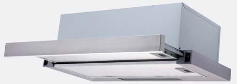 MODEL ASO600RX & ASO900RX RANGEHOODS SLIDEOUT RANGEHOOD SLIDEOUT RANGEHOOD 60cm or 90cm slideout rangehood Aluminium filters Carbon filter included Slideout fascia to cover the whole cooking surface