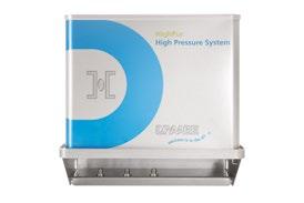 The HighPur high pressure system is also completely built into a portable container that is easily replaced during servicing.