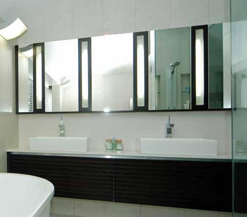 MIRRORs Like our showers, our mirrors are custom designed
