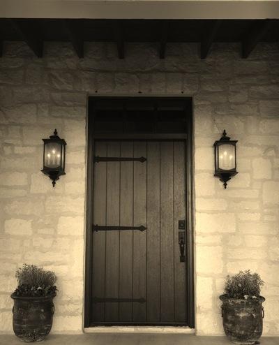You couldn t shop for anything better than these stones, he says. The front door is mahogany planks with metal straps.