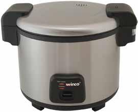 Rice Cooker from Winco is designed to keep rice at the ideal serving temperature and texture.