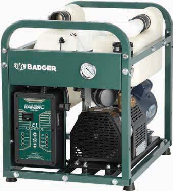 RAMVAC DRY VACUUMS Badger LubeFree and waterless Small footprint Open frame design for ease of maintenance Stackable units for easy expansion Auto shut down ensures longevity of rotary vanes 5 Year