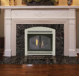 Available in four sizes, the CDV direct vent fireplaces offer up to 795 square inches of viewing area and a range of BTU's from18,000 to