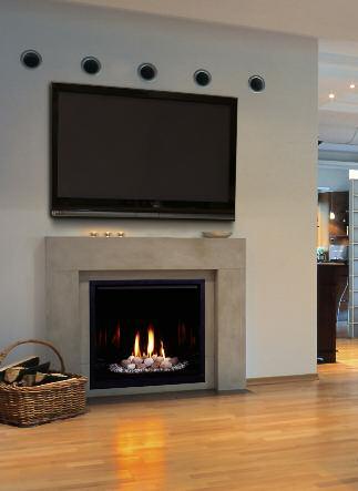 Direct Vent Fireplace Systems SOLITAIRE SERIES (DVBL) As seen on the front cover, the Solitaire DVBL direct vent fireplace system from Majestic offers a contemporary clean-face design with no louvers