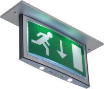 Designers can select the most suitable exit sign to match interior design considerations.