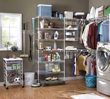 Wardrobe World shelving solutions can make the best use of space and help keep your laundry and