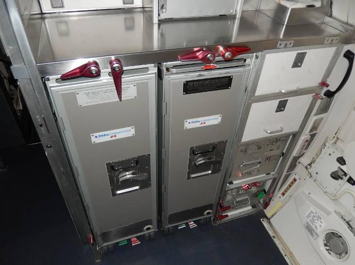 G1 Galley Bottom Section (Note: Galley Trolleys and Inserts