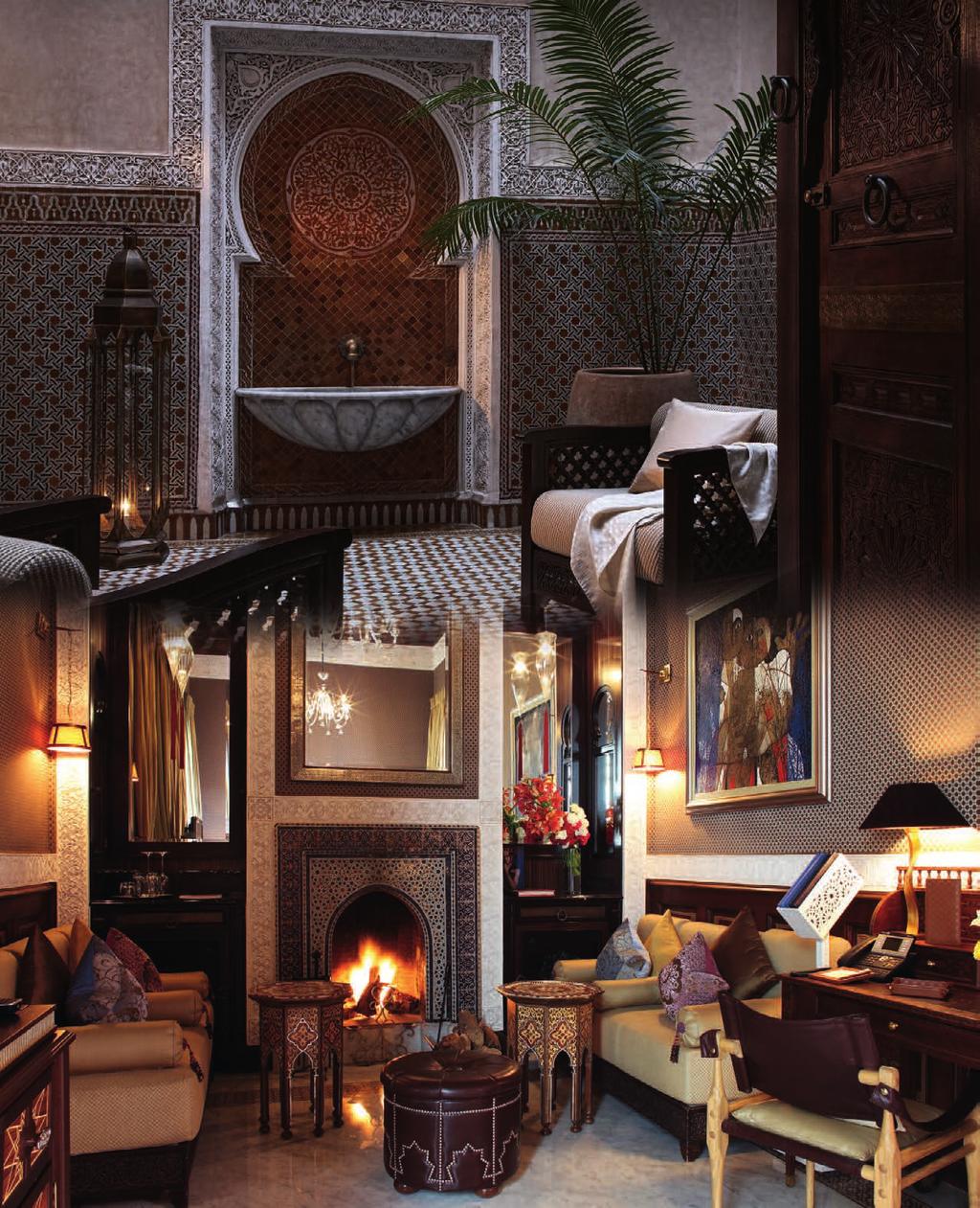 The Royal Mansour s role as a patron of traditional Moroccan arts and crafts is a vital aspect of its unique status among luxury hotels; with its 550-strong collection of paintings, the hotel also