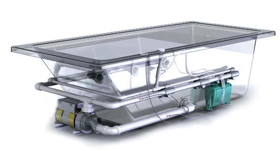 WHIRLPOOL SYSTEM OUR O 3 SYSTEM, A MUST! The O 3 System module was specially designed for easy installation underneath the bathtub. This ingenious module can be installed just about anywhere.
