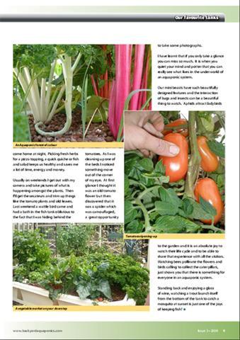 This issue is packed with information about many different subjects relating to aquaponics.