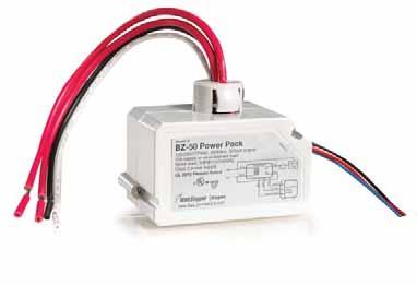 BZ-50 Universal Voltage Power Pack High-efficiency switching power supply Overcurrent protection (low-voltage) Plenum rated 120/277VAC, 50/60Hz Zero crossing for reliability and increased product