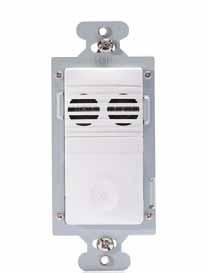 CU-250 Ultrasonic Multi-way Wall Switch Vacancy Sensor Manual-on/automatic-off control with multi-way capability Ideal for bathrooms, L-shaped rooms and spaces with obstructions Lighted pushbutton
