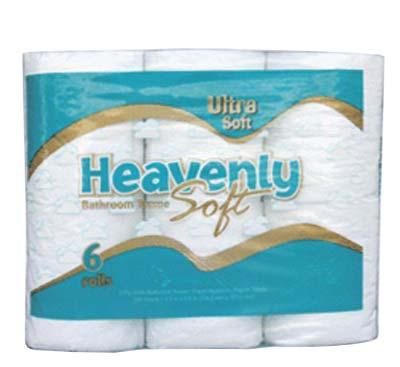 HEAVENLY SOFT BATHROOM TISSUE STEFCO Heavenly Soft is a premium quality tissue that is ultra soft and absorbent with an attractive floral embossing pattern on each sheet for a distinctive appearance.
