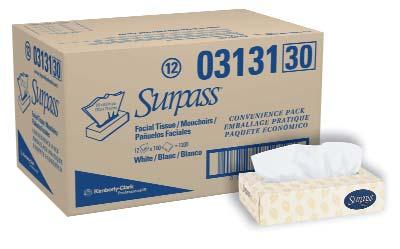 KLEENEX LOTION BRAND FACIAL TISSUE With lotion, for extra comfort. 15401002 21002 65 ct., 8 2 /5'' x 8 2 /3'', White, 3-Ply 36/cs. 15406081 26080 80 ct.