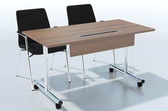 Bottom: D-end modules can be used to create large D-end tables, or combined in pairs to create a