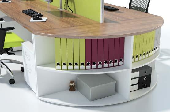 Bench Desks The panel end variant of Ambus Bench provides the same functionality sliding