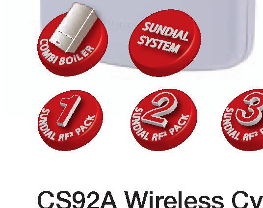 Installer mode allows the installer to set the fundamentals of the system for the customer. CS92A Wireless Cylinder Thermostat Hot water temperature set at programmer.