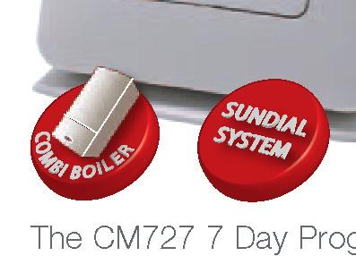 The CM727 has synchronised boiler control in multi-zone systems for optimum efficiency. Boiler ON display for easier system diagnostics.
