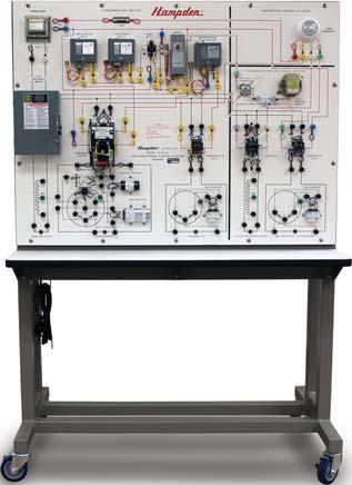 AIR CONDITIONING CONTROLS TRAINER MODEL H-ACCS-1 The Hampden Model H-ACCS-1 Air Conditioning Controls Trainer contains all of the actual components used in the control of commercial and residential
