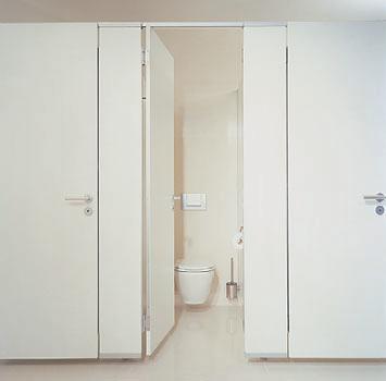 This cubicle system as well as the wet area solution can optionally be provided with light elements and therefore