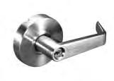 order Latchbolt: 1/2" stainless steel throw Guardbolt: Deadlocks latchbolt when door is closed; standard on all locking functions Door Thickness: Adjustable from 1-3/8" to 1-3/4" Fronts: Universal